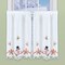 Collections Etc Embroidered Snowman Gingerbread Holiday Kitchen Café Curtains